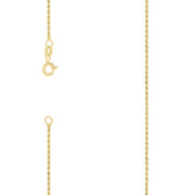 Cadena Soga Sólida 0.5mm (Dorado) (Plata 925)