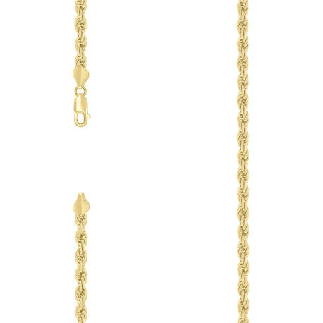 Cadena Soga Hueca 4.8mm (Dorado) (Plata 925)