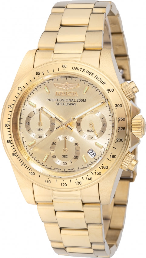 Invicta 40mm Speedway Dorado