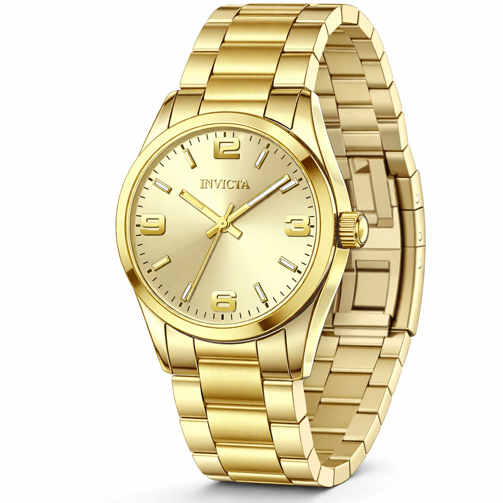 Invicta 35mm Celestial Dorado (Compra 2 Relojes y Recibe 1 Perfume Lattafa Mini Gratis)