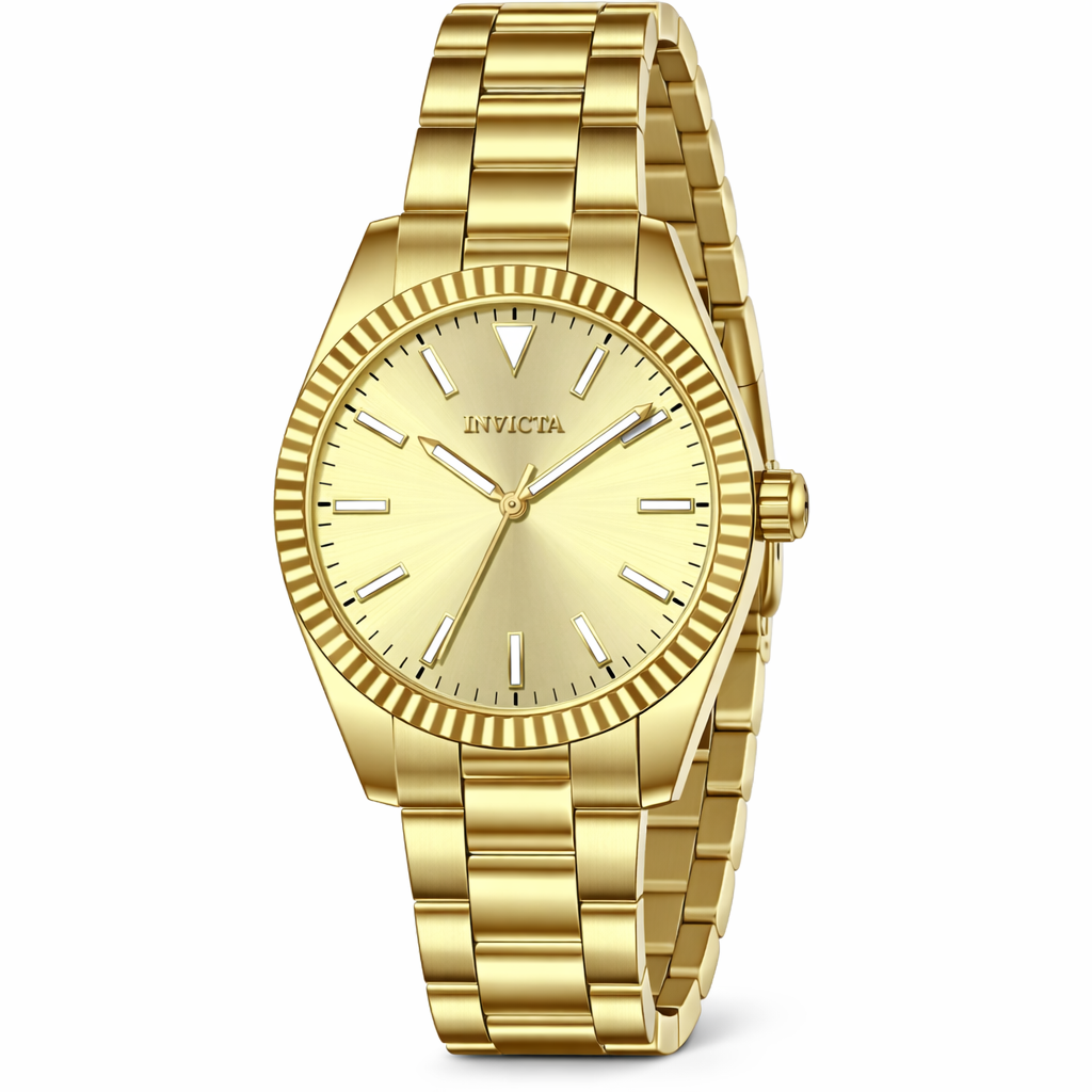 Invicta 40mm Celestial Dorado (Compra 2 Relojes y Recibe 1 Perfume Lattafa Mini Gratis)