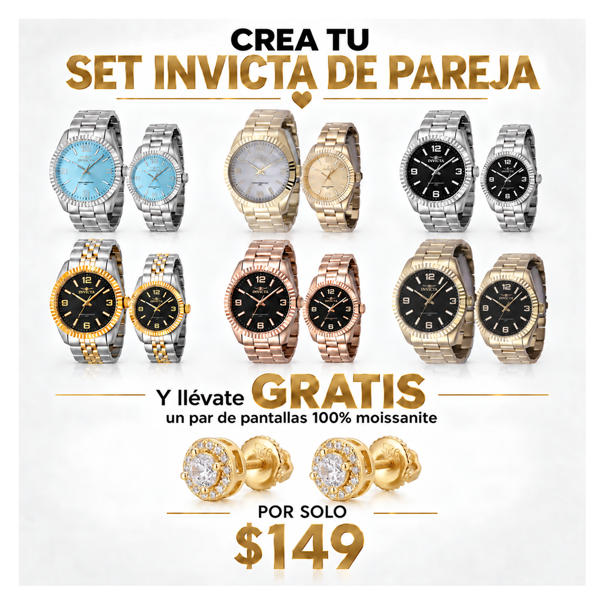 Crea tu set Invicta de pareja