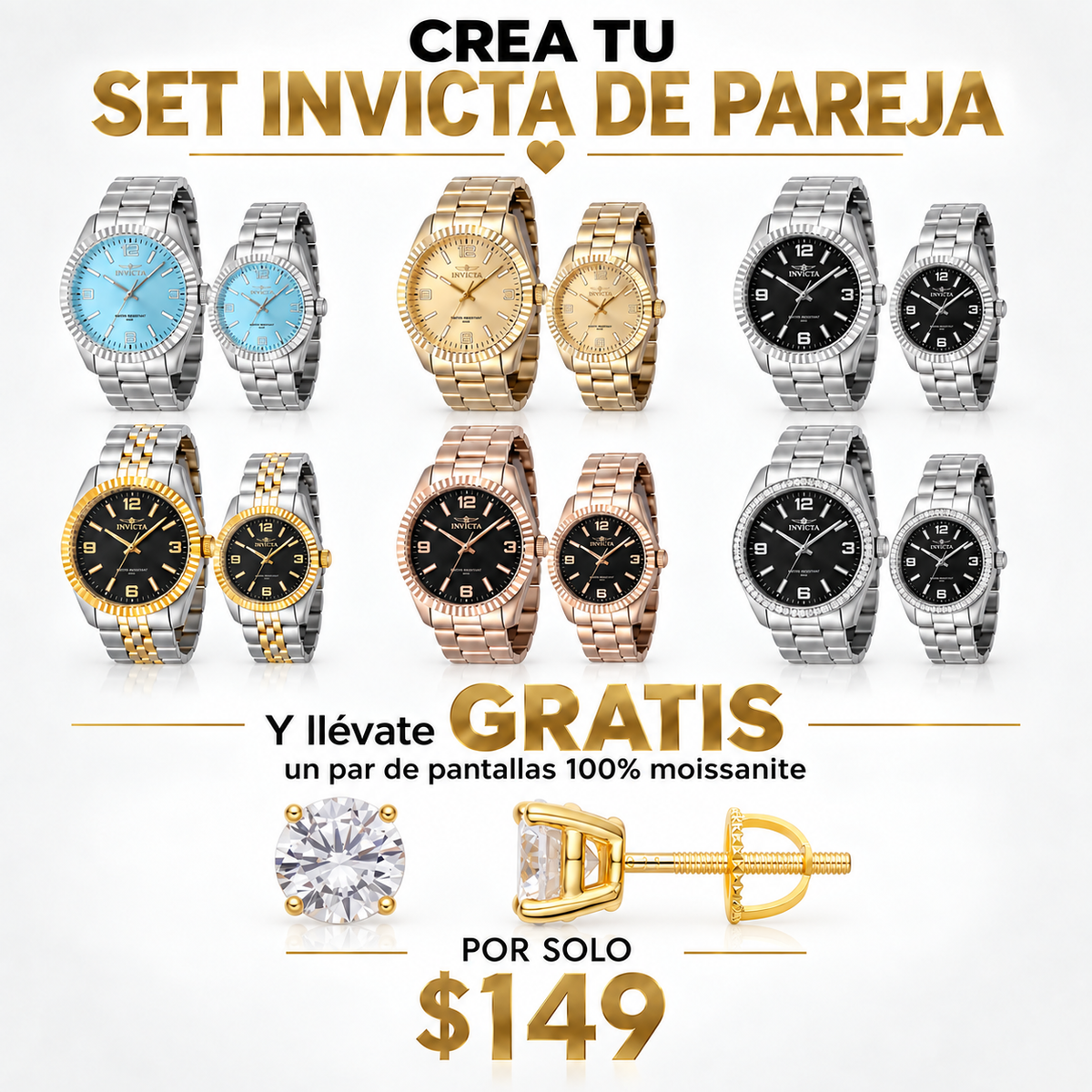Crea tu set Invicta de pareja