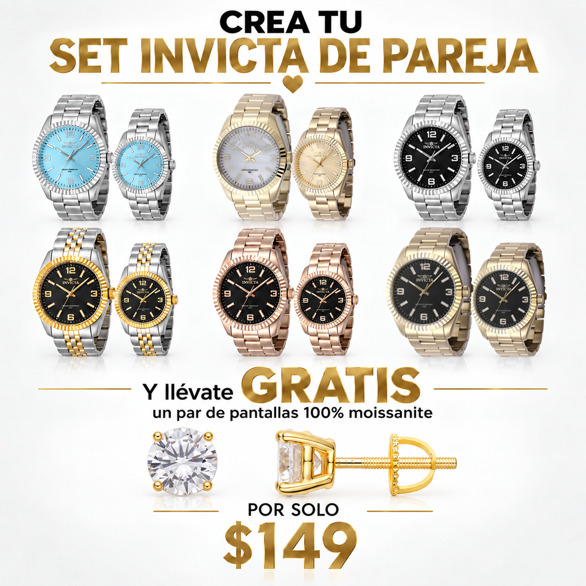 Crea tu set Invicta de pareja