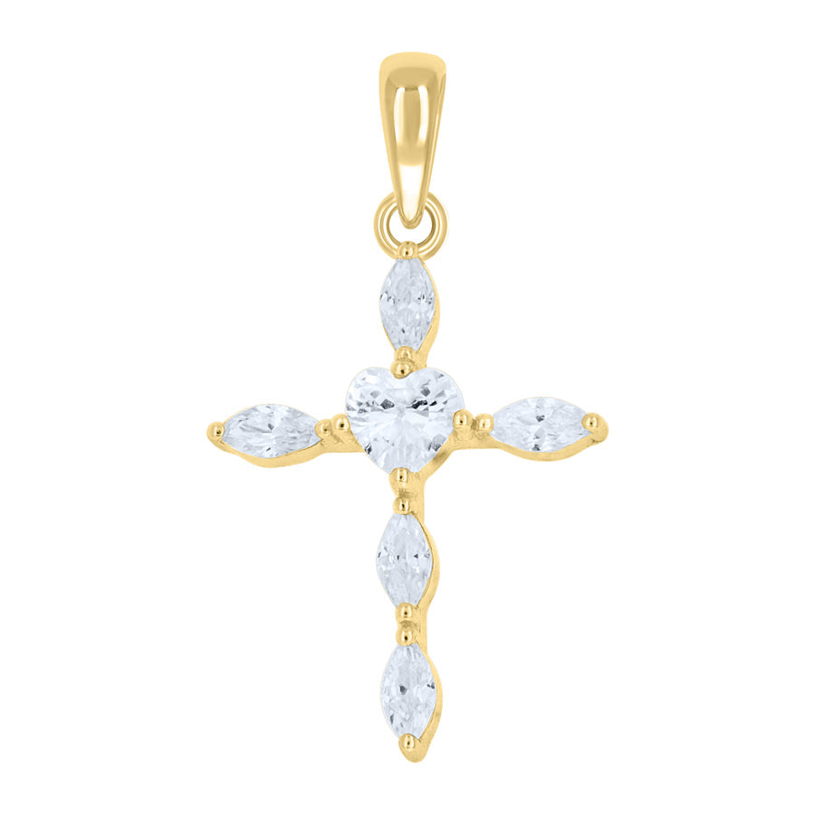 Pendant Cruz Marquesa (Dorado) (Plata 925)