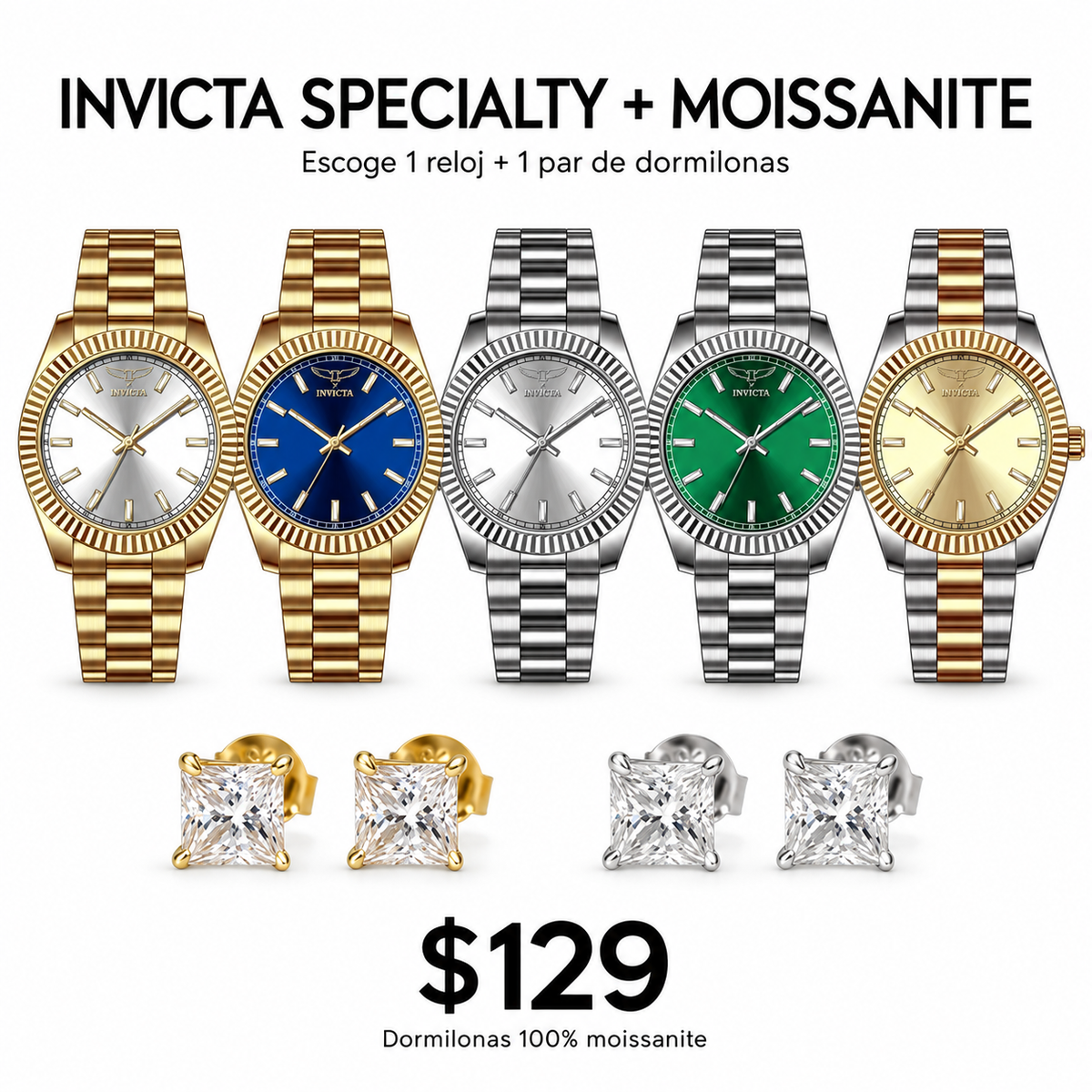 Invicta Specialty + Dormilonas Moissanite