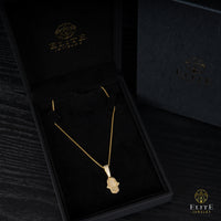 Fátima Con Piedras Moissanite + Cadena