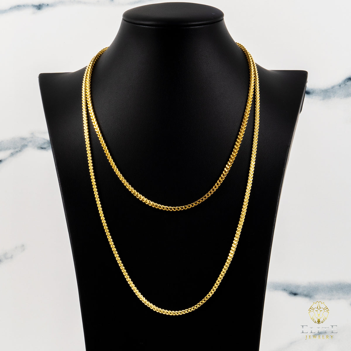 Franco 3mm 10K Oro Real