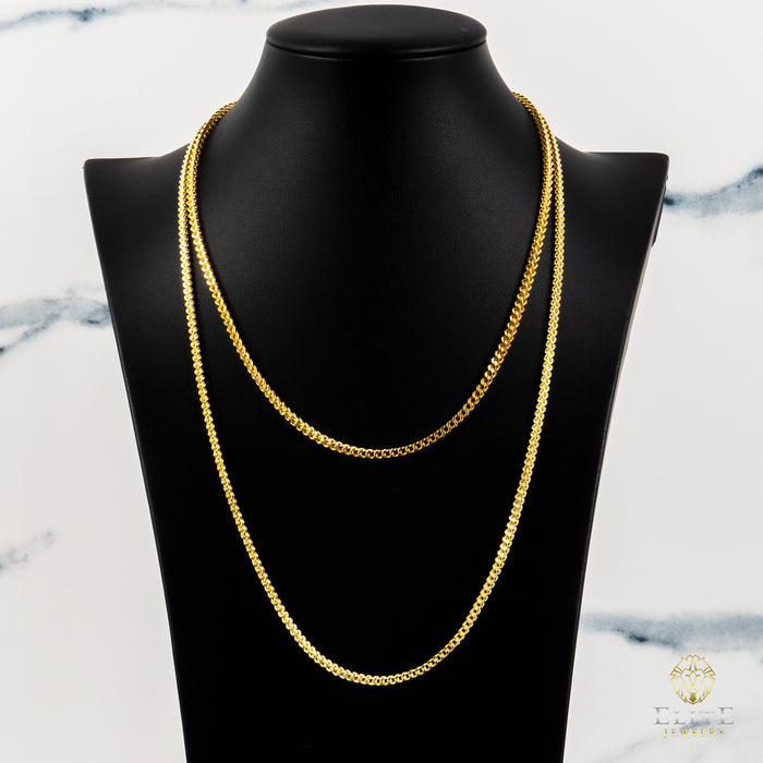 Franco 3mm 10K Oro Real