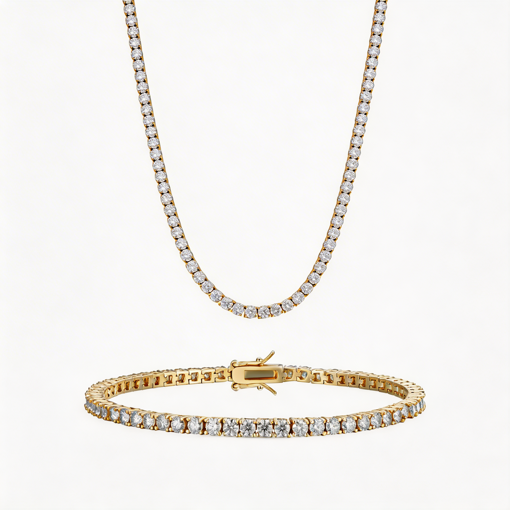 Cadena Tennis 3mm + Pulsera Gratis