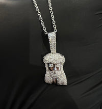 Jesucristo Con Piedras Moissanite + Cadena