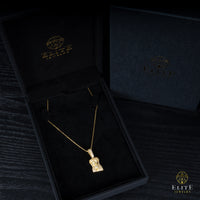 Jesucristo Con Piedras Moissanite + Cadena