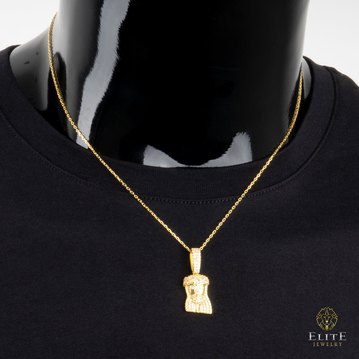 Jesucristo Con Piedras Moissanite + Cadena