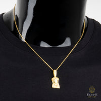 Jesucristo Con Piedras Moissanite + Cadena