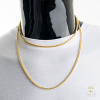 Franco 3mm 10K Oro Real