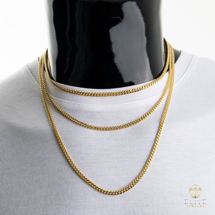 Cubana Miami 4.2mm 10K Oro Real