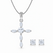 Oferta #8 (Plata): Cruz Marquesa, Soga 0.5mm y Dormilonas 3mm