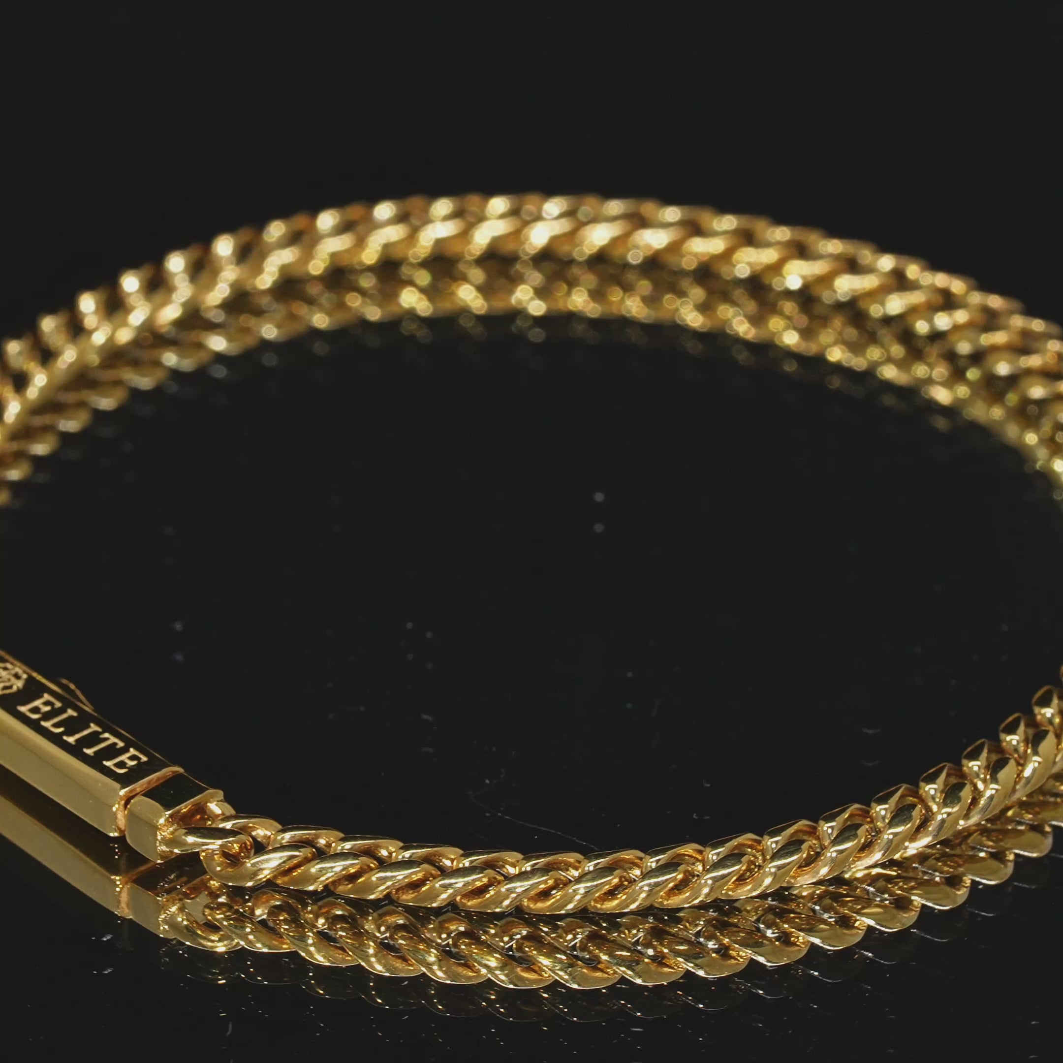 Load video: Pulsera Cubana Miami 5mm Dorada