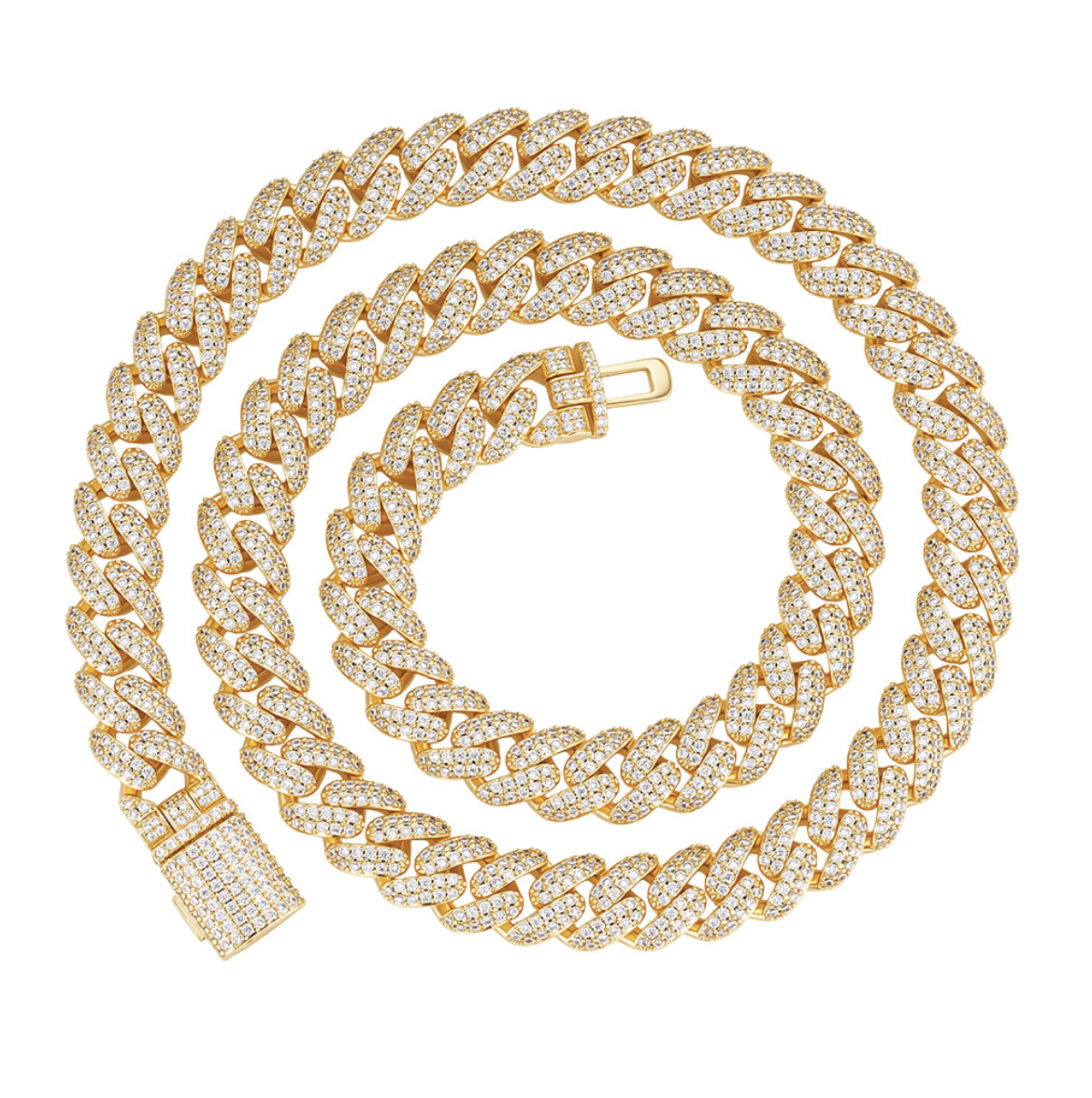 Oferta #75 – Set Cubana Iced Clásica 10mm (Cadena + Pulsera)