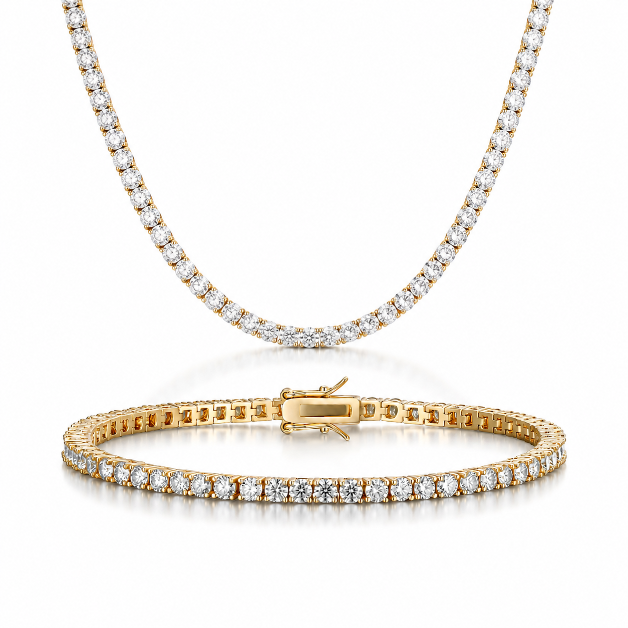 Oferta #71 | Tennis Chain + Pulsera 3mm por Solo $149