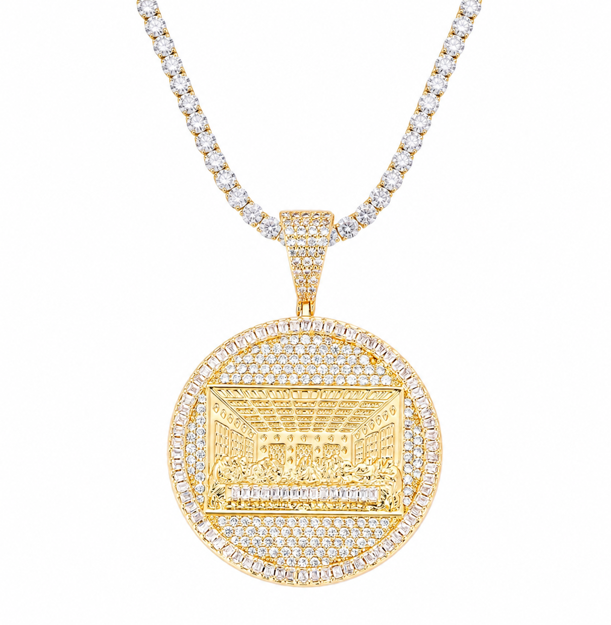 Oferta #86 – Set Tennis 3mm + Pendant Última Cena Premium