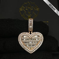 Pendant De Corazón Oro Rosado Pequeño