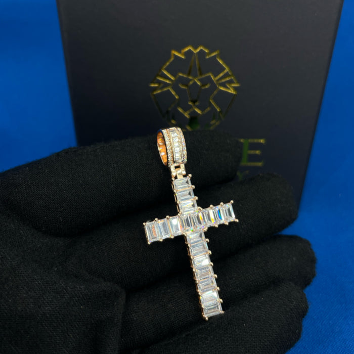 Pendant Cruz Cuadrada Rose Gold