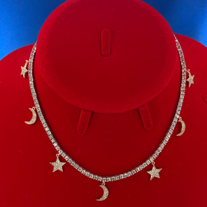 Tennis Chain Rose Gold Galaxy