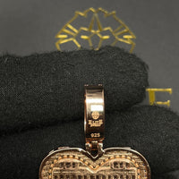 Pendant De Corazón Oro Rosado Pequeño