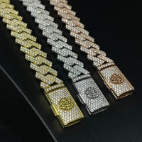 Pulsera Cubana Cuadrada 14MM