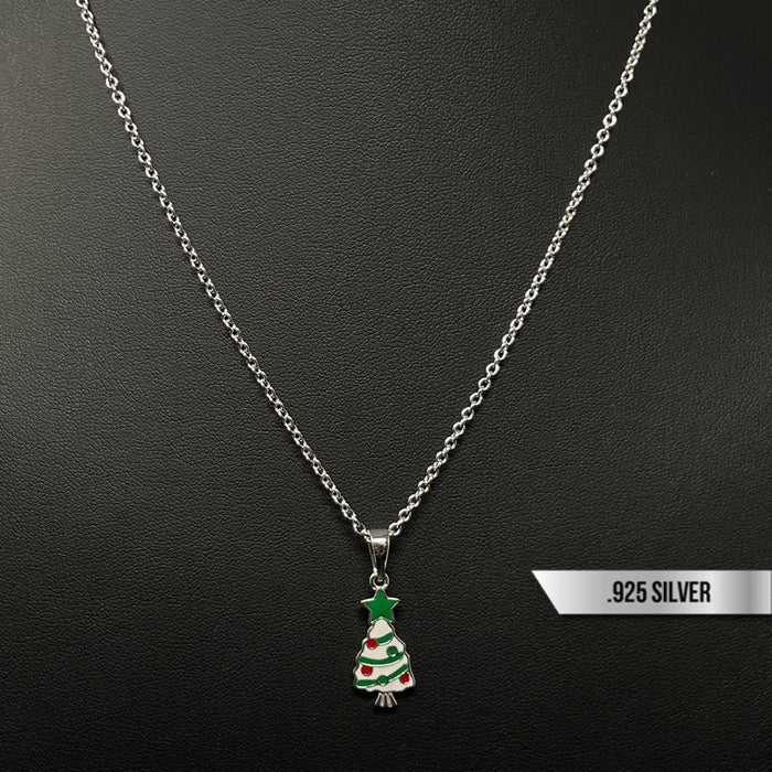 Cadena de Árbol De Navidad Plata *Christmas Collection* - Elite Jewelry Store 