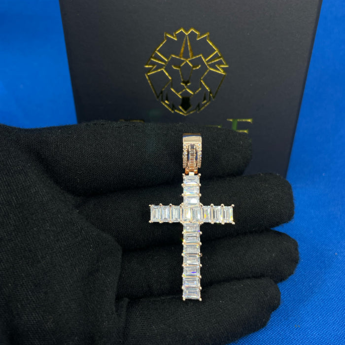 Pendant Cruz Cuadrada Rose Gold