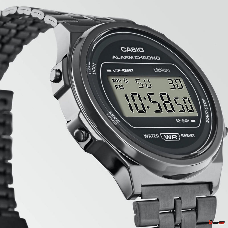 Casio Vintage NUEVO Gunmetal Circular