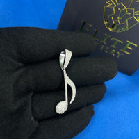 Pendant Corchea Plata
