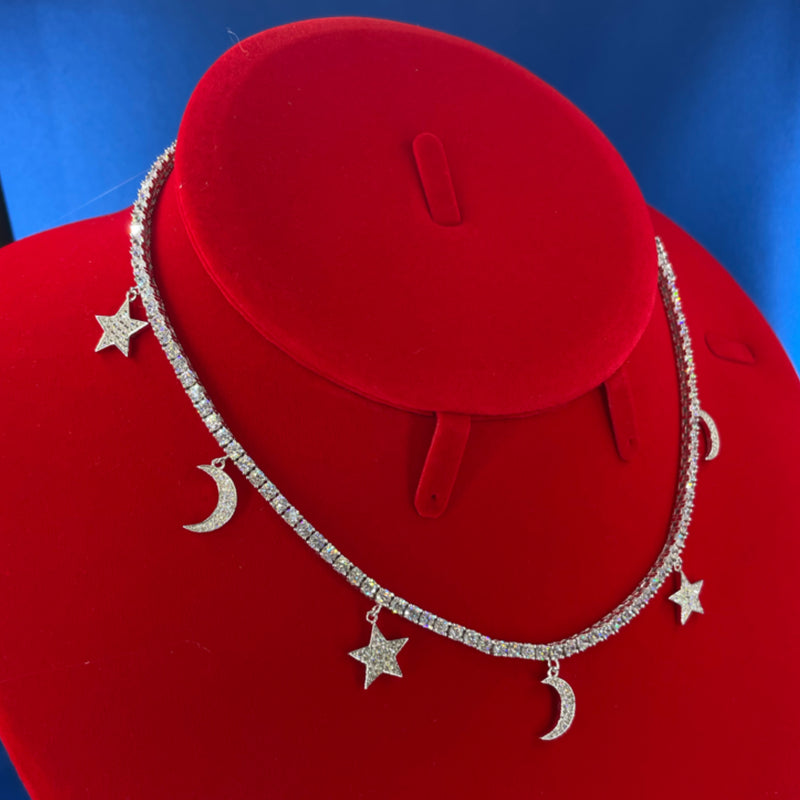 Tennis Chain Silver Galaxy