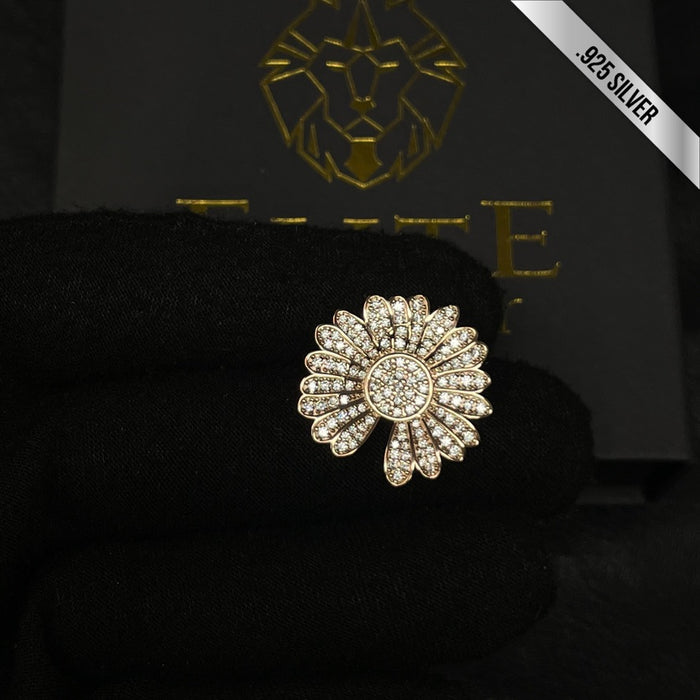Pendant De Girasol Pequeño Oro Rosado