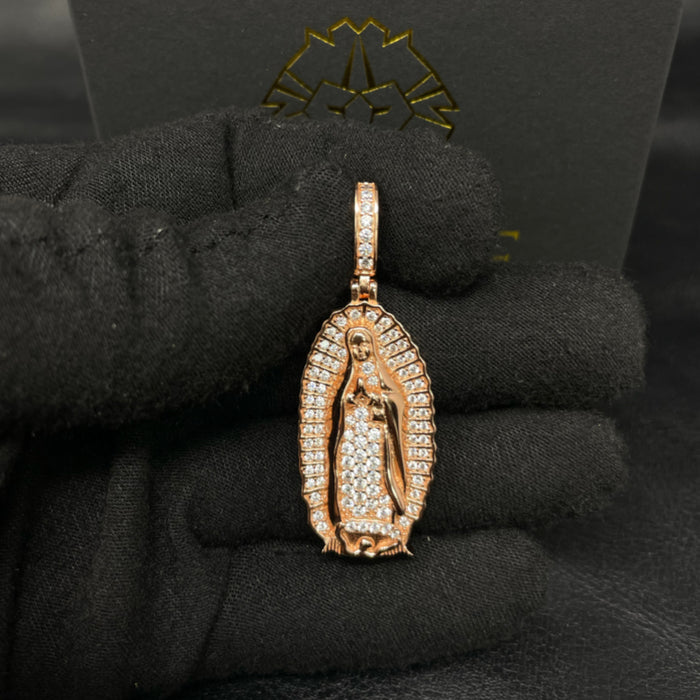 Pendant de Rosa de Guadalupe Oro Rosado