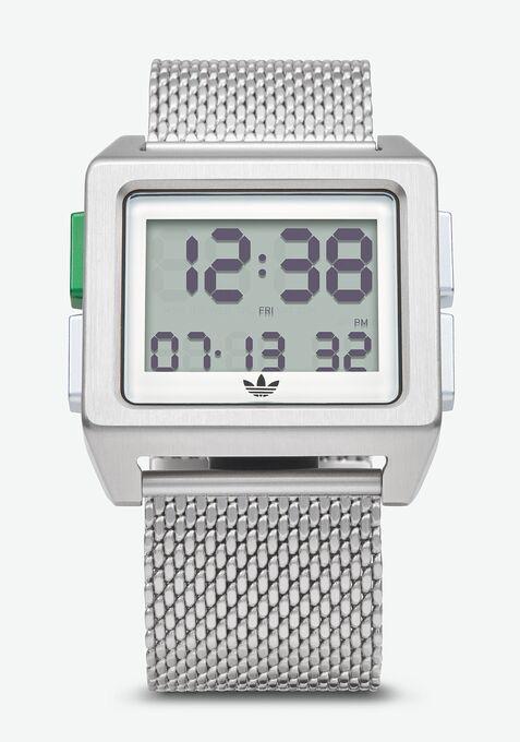 Adidas Archive_M1 Plata & Verde (Unisex) 40mm