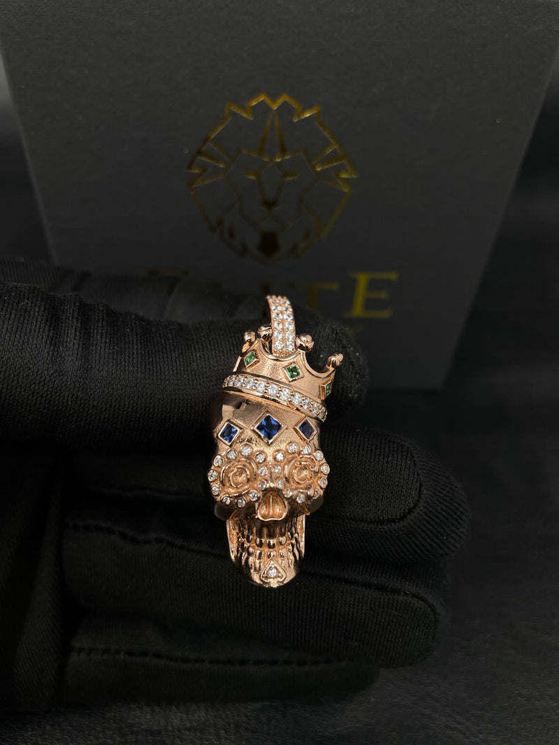 Pendant de Calavera (2) Oro Rosado