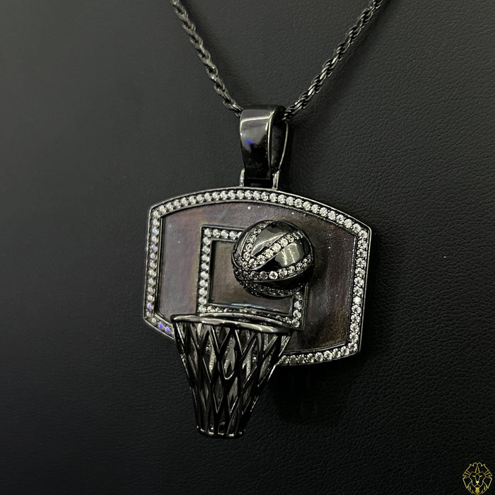 Set De Soga 2mm + Pendant Canasto Negro