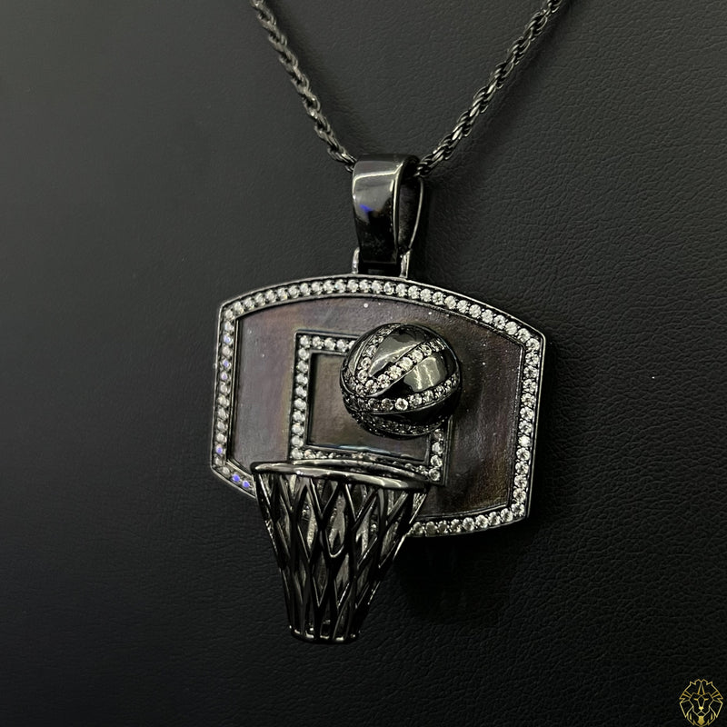 Set De Soga 2mm + Pendant Canasto Negro