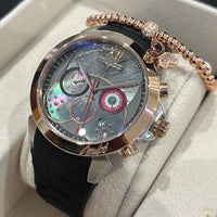 Mulco Monarch Negro & Oro Rosado 44mm (Damas)