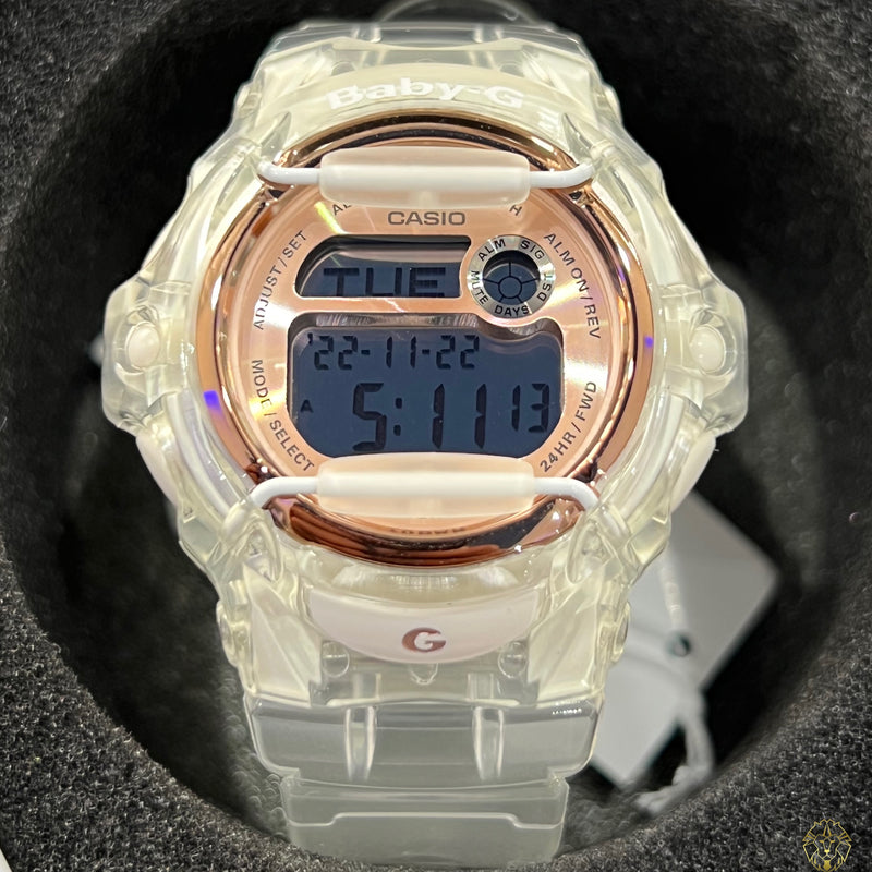 Casio Baby-G Clear & Oro Rosado (Damas)
