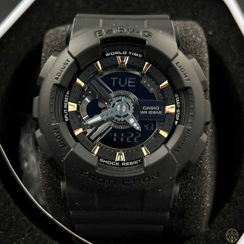 Casio Baby-G Negro y Oro (Damas)