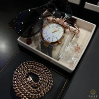 Mulco Couture Gris 46mm + Set de Cubana 8mm y Pantallas Moissanite