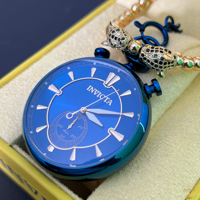 Invicta Vintage Azul Metálico 50mm (Unisex)
