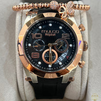 Mulco Kripton Negro & Oro Rosado 42mm (Damas)