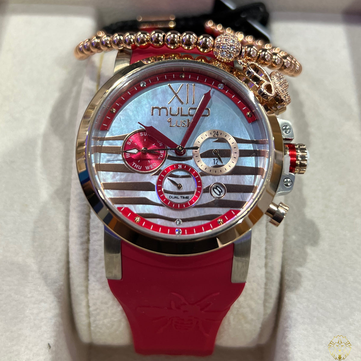 Mulco Lush Bee Rojo 42mm (Damas)