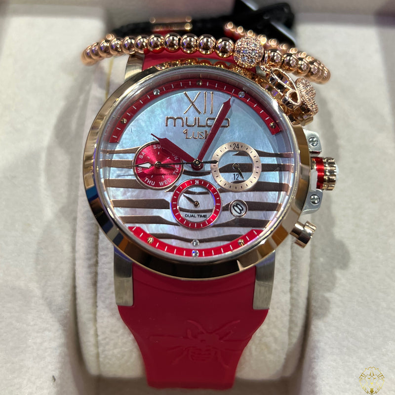 Mulco Lush Bee Rojo 42mm (Damas)