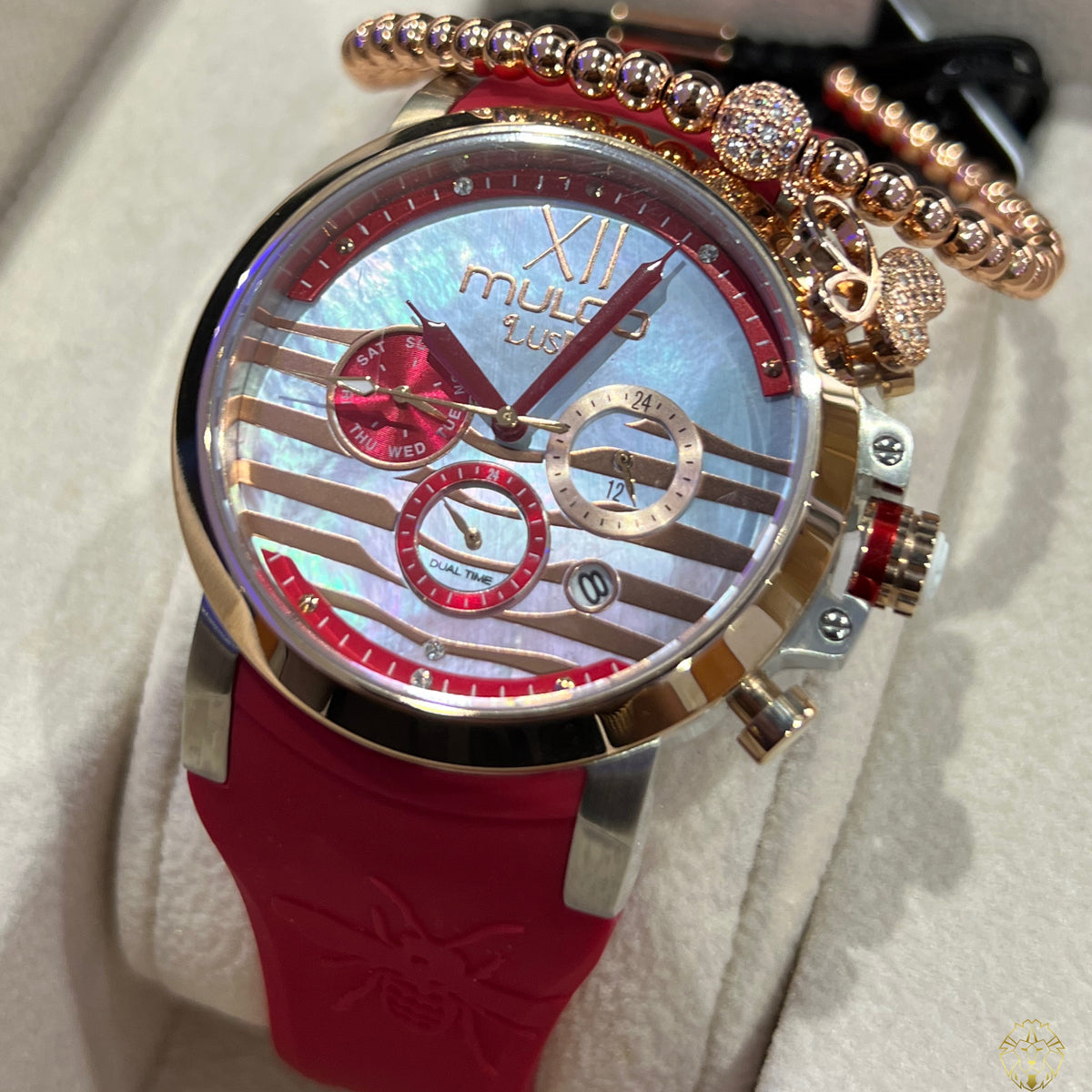 Mulco Lush Bee Rojo 42mm (Damas)